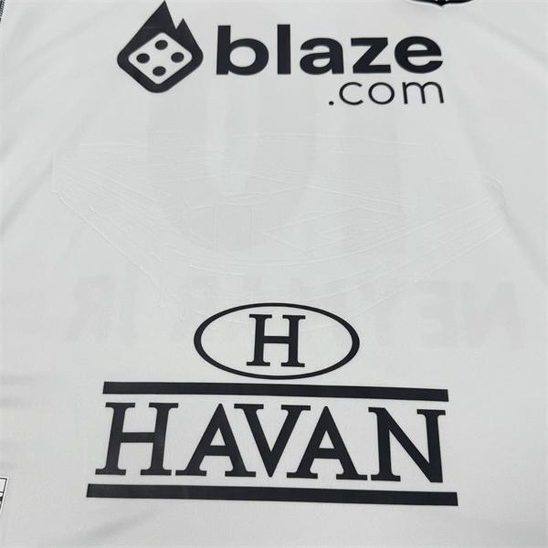 UMBRO 2425 Sao Paulo Championship Santos FC Home White No 10 Neymar Jr Vintage Soccer Jersey Barclays Premier League