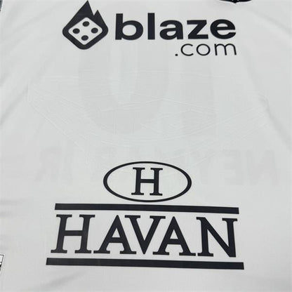UMBRO 2425 Sao Paulo Championship Santos FC Home White No 10 Neymar Jr Vintage Soccer Jersey Barclays Premier League