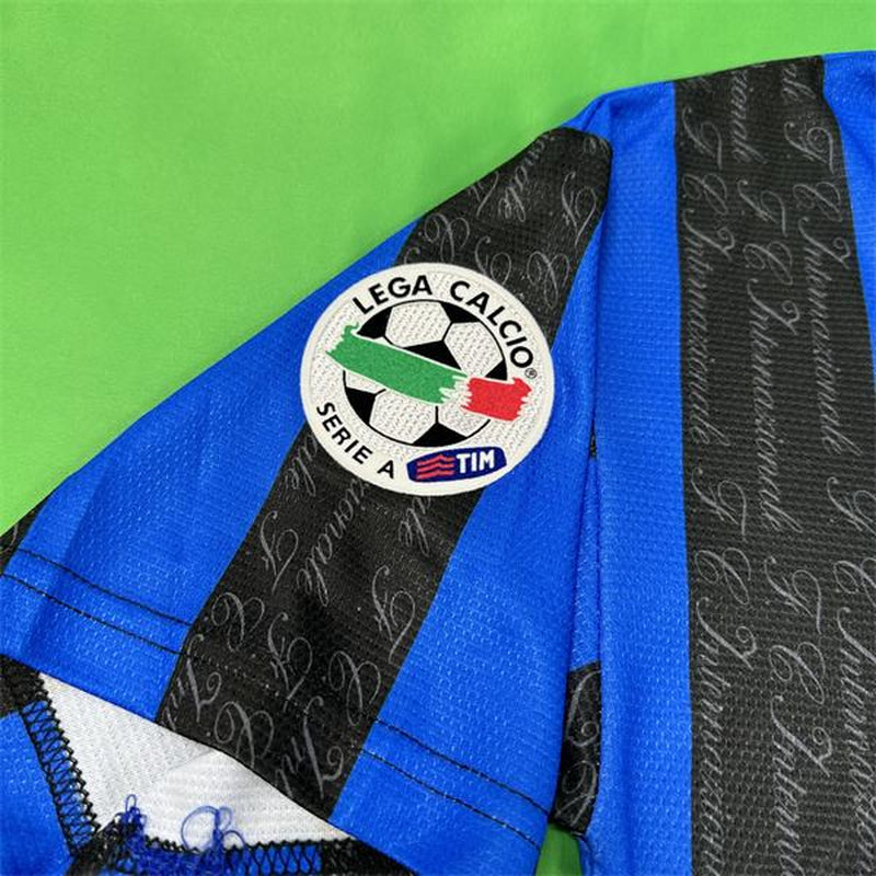 UMBRO 97/98 Inter Milan Home Serie a Short Sleeve Top No.10 Ronaldo Luiz Vintage Soccer Jerseys